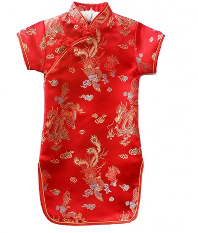 SKCC001 custom-made girl cheongsam style making children's Tang suit style performance clothing Tang suit kung fu cheongsam design children's dress style children's Tang suit specialty store detail view-4